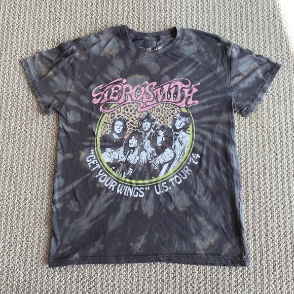 Aerosmith Dyed Graphic Tee - Picture 1 of 4